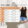 thumbnail image 3 of TEMOFON Tank Tops for Women Summer Sleeveless T Shirts for Women Pleated Crew Neck Fashion Ruched Loose Flowy Basic Shirts Solid Color Black Size XL, 3 of 4