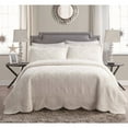 thumbnail image 1 of VCNY Home - Westland Collection - Super Soft & Plush Microfiber Quilt Set - Lightweight, Elegant, and Breathable, Machine Washable, King, Ivory, 1 of 5