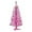 Pink, variant on Pre-Lit Artificial Christmas Tree, Silver Tinsel, White Lights, Includes Stand