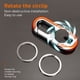 thumbnail image 4 of Elegantes, ajustables, perfectos para cualquier vehículo Llaveros de metal de doble anilla personalizables, 4 of 8