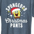 thumbnail image 3 of SpongeBob SquarePants - Christmas Pants - Women's Lightweight French Terry Pullover, 3 of 6