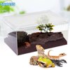 Magnetic Acrylic Large Enclosure 2.5 Gallon Reptile Breeding Box Terrarium Cage