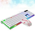 thumbnail image 3 of Miangastore Wired Gaming Keyboard Mouse Set Colorful Backlight Computer Game Keyboard Mouse Gaming Accessories (White), 3 of 8