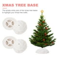 thumbnail image 3 of HAMPPLIES Resin Christmas Tree Bases White 20Pcs 1.7In, 3 of 8