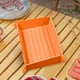 thumbnail image 1 of Cuencos Para Acampar Cuencos para acampar, platos llanos plegables con tapas para picnic, barbacoa, viaje (naranja), 1 of 5