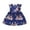 Dark Blue, variant on Toddler Girl Dresses Bunny Cute Easter Sleeveless Frilly Print Skirt Girls Summer Dress
