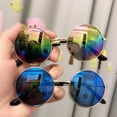 thumbnail image 3 of Kids Child Size Hippie Round Circle Lens Metal Sunglasses, 3 of 3