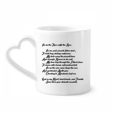 

Poetry Quote Tiger Sniff The Rose Mug Coffee Cerac Drinkware Glass Heart Cup