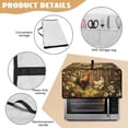 thumbnail image 6 of Renewold Toaster Oven Dust Cover with Storage Pockets Stain-Resistant Dust Protection Rectangular Microwave Oven Small Appliance Cover Case, 20.5 x 16.5 x 10 Inches, Rooster Chicken Daisy, 6 of 7