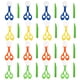 thumbnail image 1 of FELTECHELECTR 4 juegos de cucharas de plástico prácticas, recogedor, tijeras, pinzas y pinzas de plástico, 1 of 7