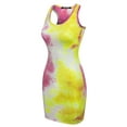 thumbnail image 3 of MixMatchy Women's Fitted Sleeveless Sexy Bodycon Round Neck Mini Dress, 3 of 5