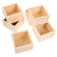 thumbnail image 3 of OUNONA 6Pcs Small Wood Crate for Diy Projects Wooden Box Square Shape, 3 of 8