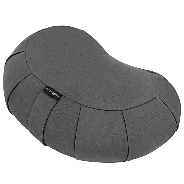Cojín de meditación Retrospec Sedona Zafu con cáscaras de trigo sarraceno