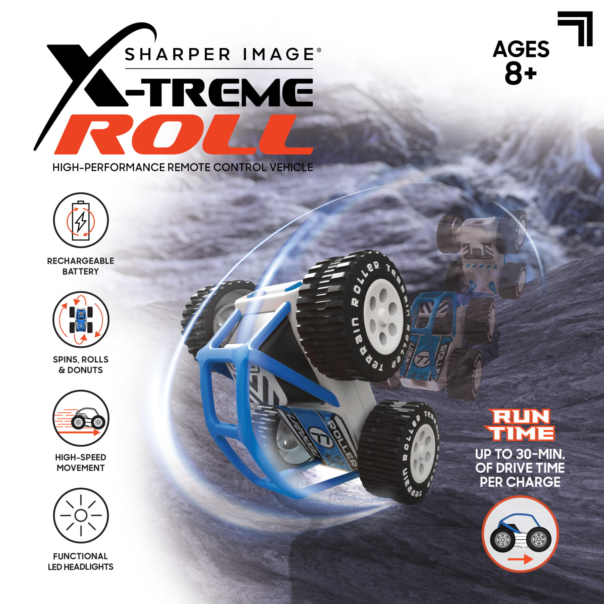 Sharper Image® Toy RC Body Shop Remote Control Demolition Car 2 Pack with  Pop-on Parts, 2.4 GHz Long Range Wireless Control, Blue/Red, Age 6+ 