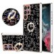 thumbnail image 1 of Funda para Samsung Galaxy S22 Ultra 5G con galvanoplastia de doble cara IMD y soporte para anillo (sonrisa), 1 of 5