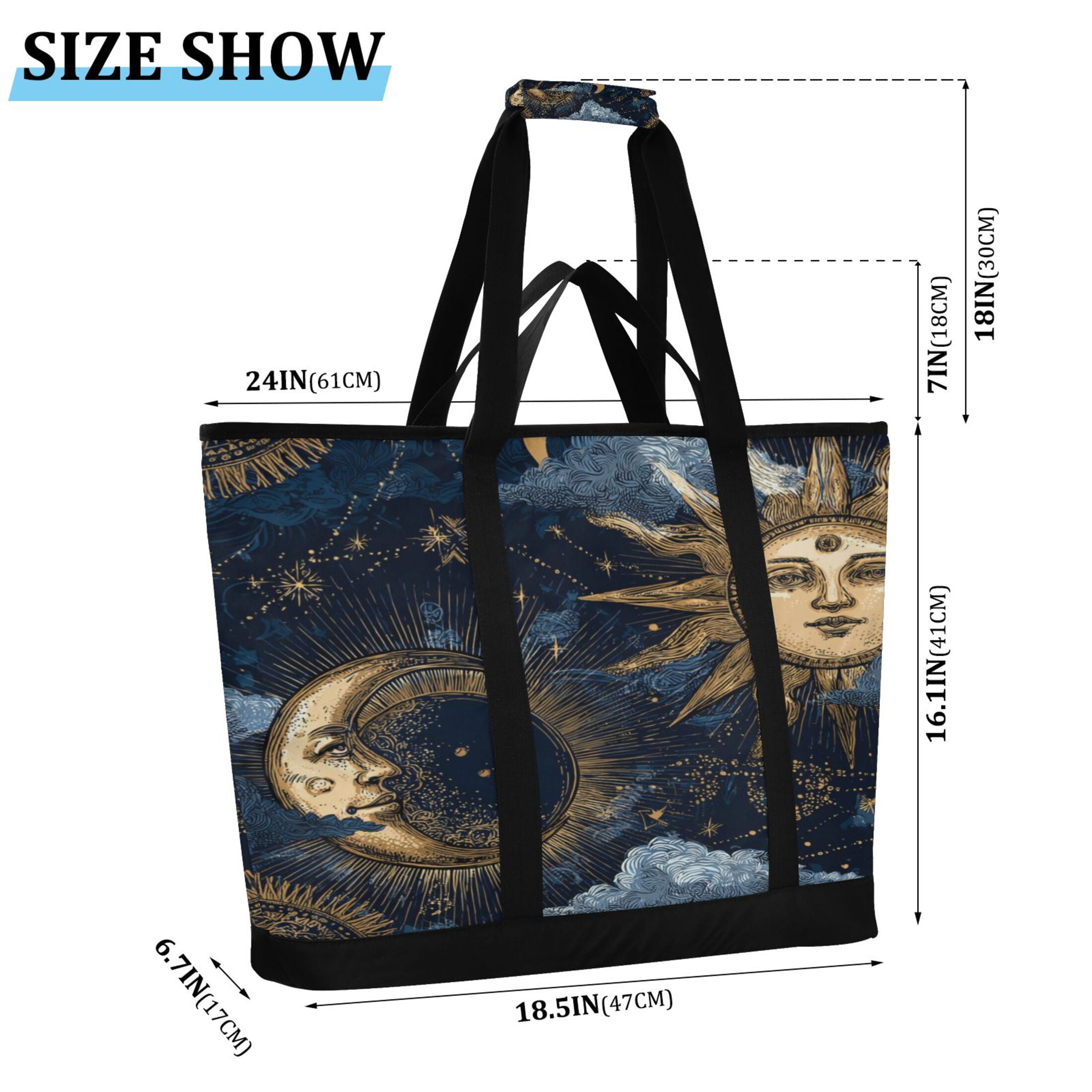 Large Hand-held Ice Pack Picnic Bag Insulation and Refrigeration Suitable for Shopping Picnics and Camping Golden Sun