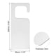 thumbnail image 2 of Puerta Colgador Letrero, 9.84" Acrílico Letrero Puerta Perilla Colgadores Bricolaje En Blanco Puerta Etiqueta para Artesanía Hogar Oficina, Plata, 2 of 6