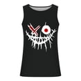 thumbnail image 2 of Camisetas de Tanque de los Hombres Tanque de los Hombres Incolor Gradiente de Impresión Cuello Redondo Correa Delgada Fuga Atrás Regular Casual Deportes Blusas de Tanque, 2 of 5