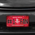 thumbnail image 3 of Houston Basketball Rockets #1 Fan Metal License Plate Tag  - Number One! Let's Go!!, 3 of 7