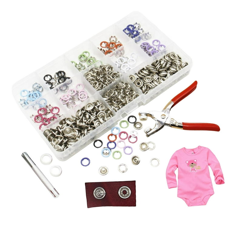 Open Prong Fastener • Snap Buttons • No Sew Snaps
