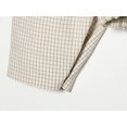 thumbnail image 3 of Bxsruta Womens Plaid Jacket Double Breasted Lapel Collar Short Outerwear Casual Coat, 3 of 8