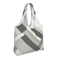 thumbnail image 2 of Single Shoulder Commuter Canvas Bag Large Capacity Can Be Carried Or Shoulder Storage For Daily Shopping Trips Lightslategray Geometric Lines_3, 2 of 7