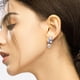 thumbnail image 5 of 1 par de aretes de mariposa Pendientes de perlas de mariposa Pendientes colgantes Pendientes estéticos Pendientes de declaración, 5 of 6