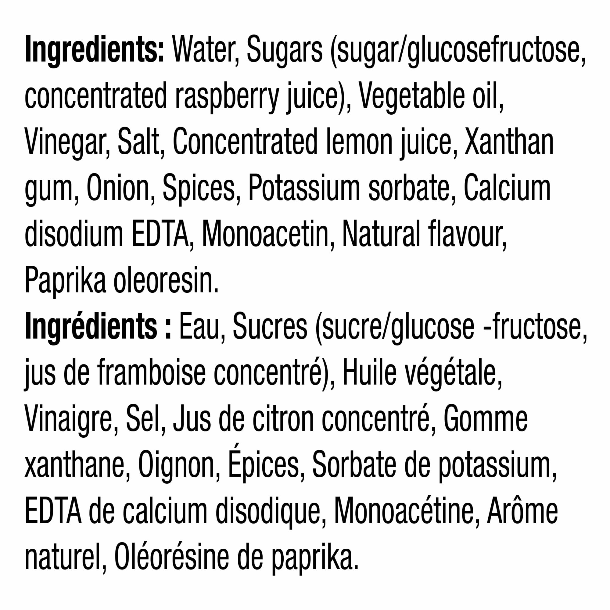 Kraft Raspberry Vinaigrette Salad Dressing, 425 mL Bottle