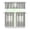 White-19, variant on Kitchen Window Curtains over Sink Lemon 36 Inch 3 Pieces Set Small Window Cafe Curtains for Home Decor Rod Pocket Tier Drapes