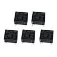 thumbnail image 2 of 5 uds Mini relé de potencia PCB 5V DC bobina relé de automóvil normalmente abierto Cola Relé automotriz, 2 of 8