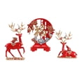 thumbnail image 1 of Estatuas de ciervos Figuras de renos Conjunto de esculturas de alces Adornos Esculturas de ciervos para rojo, 1 of 9