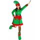 thumbnail image 3 of Disfraz de elfo verde para fiesta familiar de Navidad, disfraz de Papá Noel, vestido de terciopelo, sombrero, cinturón, pantimedias, orejas, traje de Año Nuevo 2025, 3 of 5