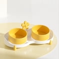 thumbnail image 3 of Cuencos Dobles Para Gatos, Cuencos Dobles Elevados Para Gatos Con Diseño Antideslizante, Cuencos Elevados De Cerámica Inclinados Para Evitar Derrames, Retienen Alimentos Y Agua,, 3 of 7