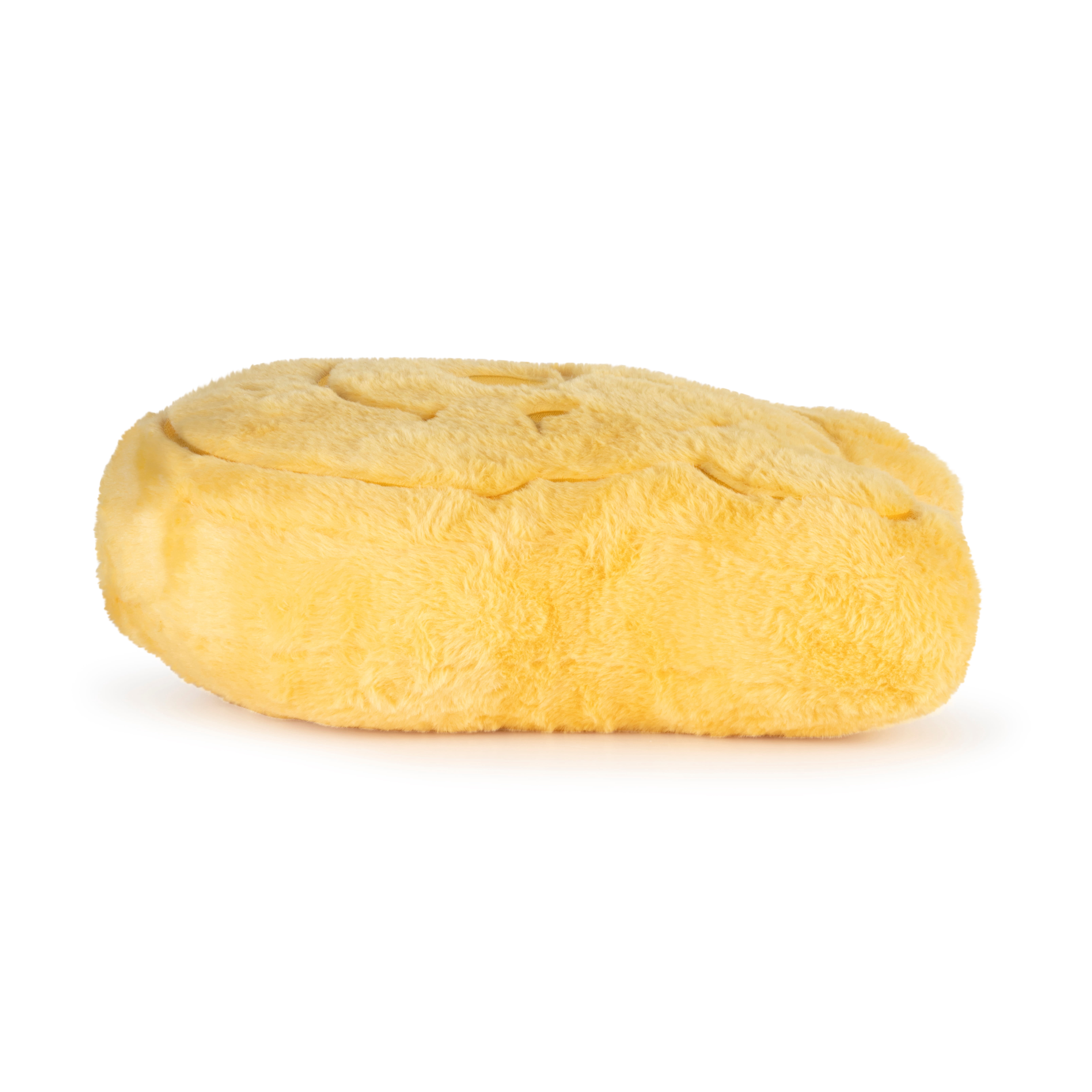 Disney Winnie the Pooh Shaped Face Decorative Pillow, Faux Rabbit Fur, Yellow, Disney, 15" x 15"