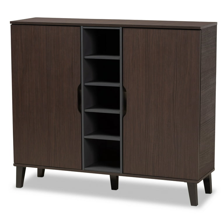 Baxton Studio Idina Mid-Century Modern Two-Tone Dark Brown Baxton Studio Idina Mid-Century Modern Two-Tone Dark Brown