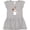 AC-Heather Grey, variant on Inktastic Dog with Ear Up Girls Toddler Dress