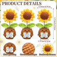thumbnail image 2 of Muñecos Wavwave Teacher Appreciation, 3 unidades, girasoles de ganchillo, 15 cm, 2 of 6