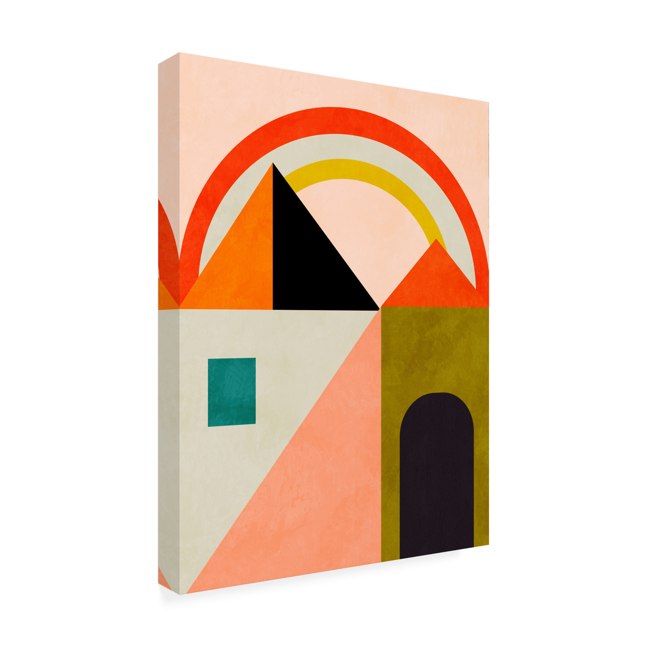 Trademark Fine Art Ana Rut Bre Playing Around Shapes Canvas Wall Art