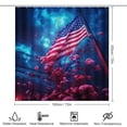 thumbnail image 2 of Independence Day Of The United States Flag 4 Piece Shower Curtain Sets, with Non-Slip Rugs, Toilet Lid Cover And Bath Mat, for Bathroom Decor Set, 2 of 8