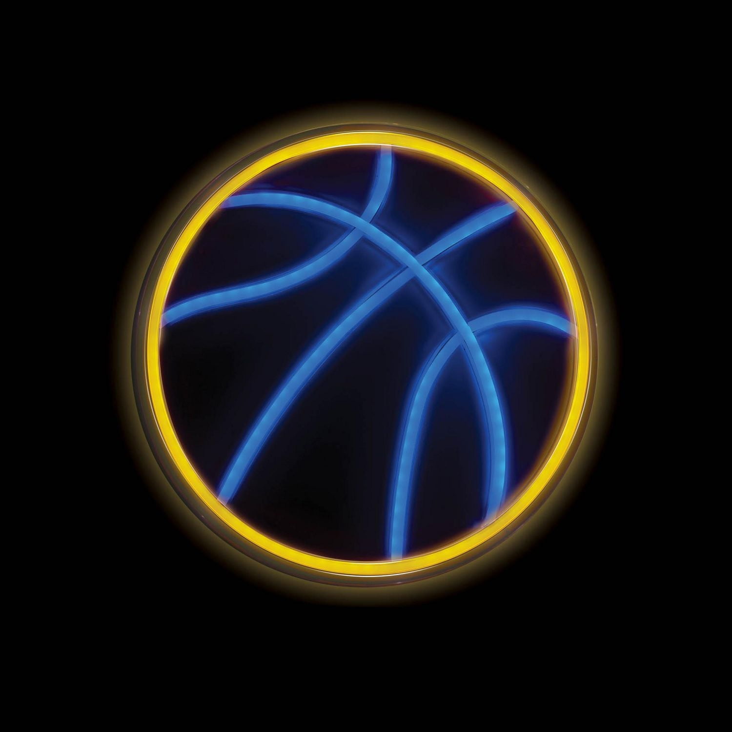 Merkury Innovations 12.6" Basketball LED Neon Wall Sign, Basketball LED Neon Wall Sign
