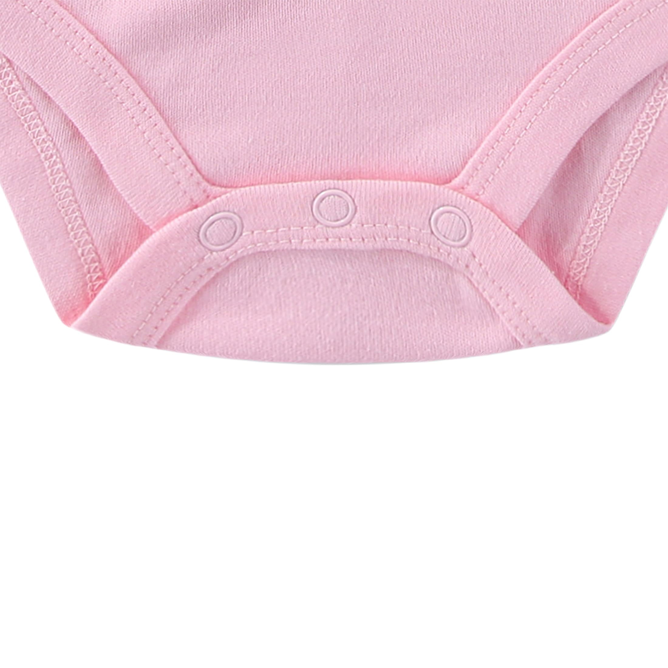 Disney Minnie Mouse Baby Shortall Overall with Hat Set (Girls), 3-Piece Set, Sizes 6M-24M