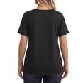 thumbnail image 4 of WellSize Plus Size Tops for Women Casual V Neck Blouses Dressy Lace Short Sleeve Shirts Summer Tunic Tops, 4 of 8