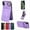 Purple, variant on TECH CIRCLE For iPhone XS/X Wallet Case with Card Holder, Thin Slim PU Leather Finger Ring Kickstand Shockproof Protective Magnetic Women Men Phone Cover for Apple iPhone XS/X 5.8",Red