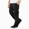 thumbnail image 3 of UAYOTSE Teen Boys Breathable Cargo Pants Drawstring Waist Relaxed Fit Trousers Sizes 11-13, 3 of 8