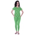 thumbnail image 1 of Moomaya Nightwear Set Watermelon Embroidery Slimfit Pyjamas Sleepwear 2 Pcs Set, 1 of 6