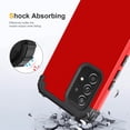 thumbnail image 4 of Dteck for Samsung A53 5G Case, Military Grade Heavy Duty Defender Samsung Galaxy A53 Phone Case, 3 in 1 Shockproof Rugged Protective Cover for Galaxy A53 5G, Red, 4 of 7