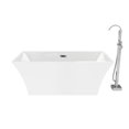 thumbnail image 2 of Dax 66 Inch Acrylic Double Ended Freestanding Tub and Faucet Package, 2 of 2