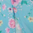 thumbnail image 5 of Casual Women's Summer Short Sleeve Square Neck Split Tennis Midi Dress for Everyday Wear Blue S, 5 of 6