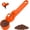 Orange, variant on Coffee Scoop with Built-in Funnel, 2 Tablespoon Slide Coffee Measuring Funnel Scooper,Fits Reusable & Formula Dispensers