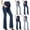 Blue, variant on YUANxueke Women's Stretch Maternity Flare Jeans Over The Belly Bell Bootcut Bottoms Pants with Pockets Pregnancy Denim Pants,Blue,L